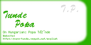 tunde popa business card